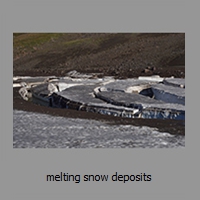 melting snow deposits